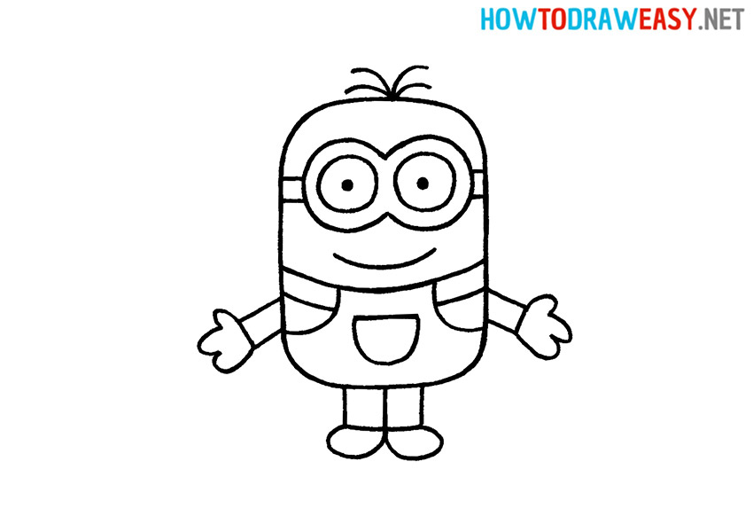 How to Draw a Cartoon Minion