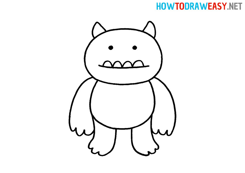 How to Draw a Cartoon Monster