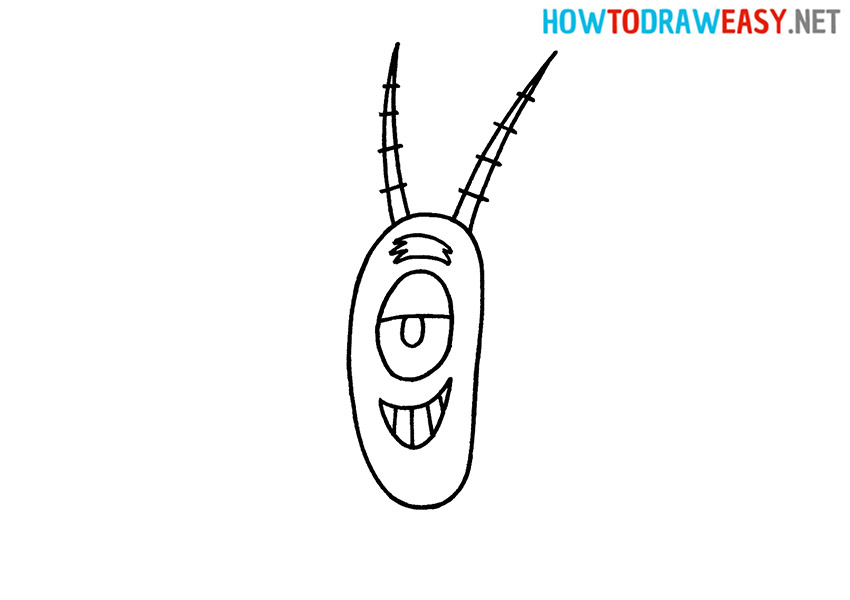 How to Draw a Cartoon Plankton