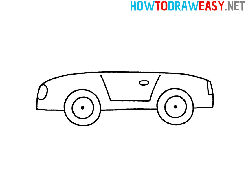How to Draw a Convertible Car Easy