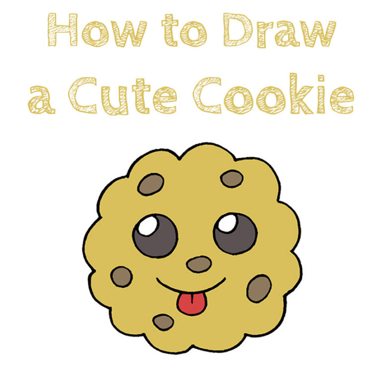 How to Draw a Cute Cookie How to Draw Easy