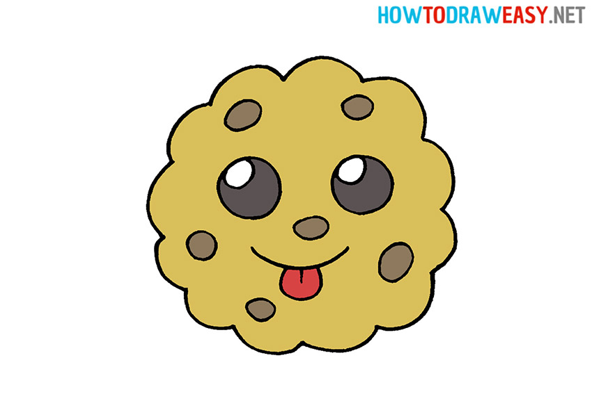 How to Draw a Cute Cookie