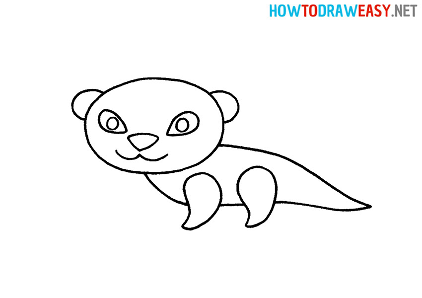 How to Draw a Cute Otter