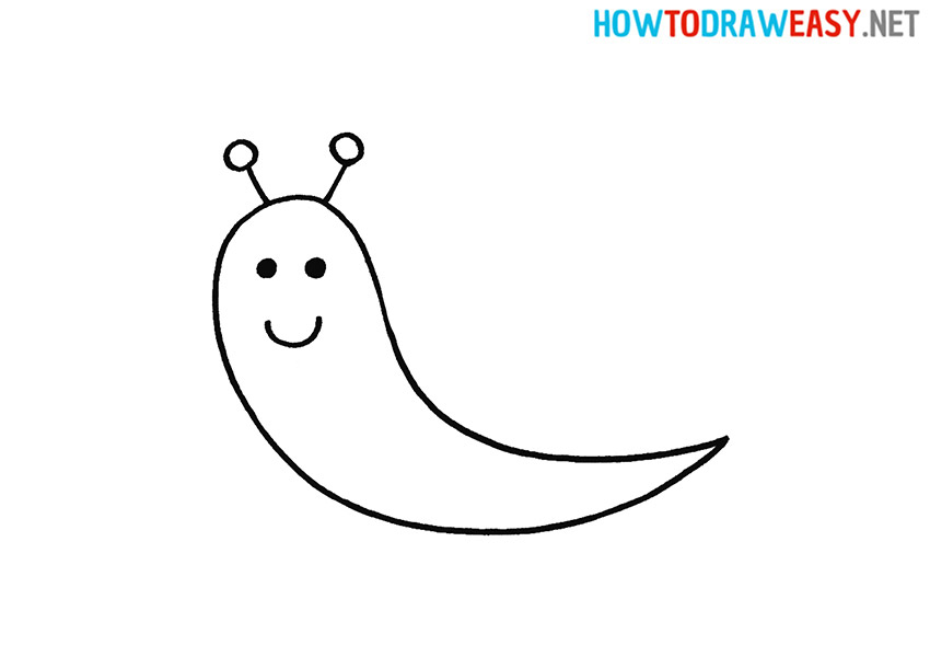 How to Draw a Cute Snail