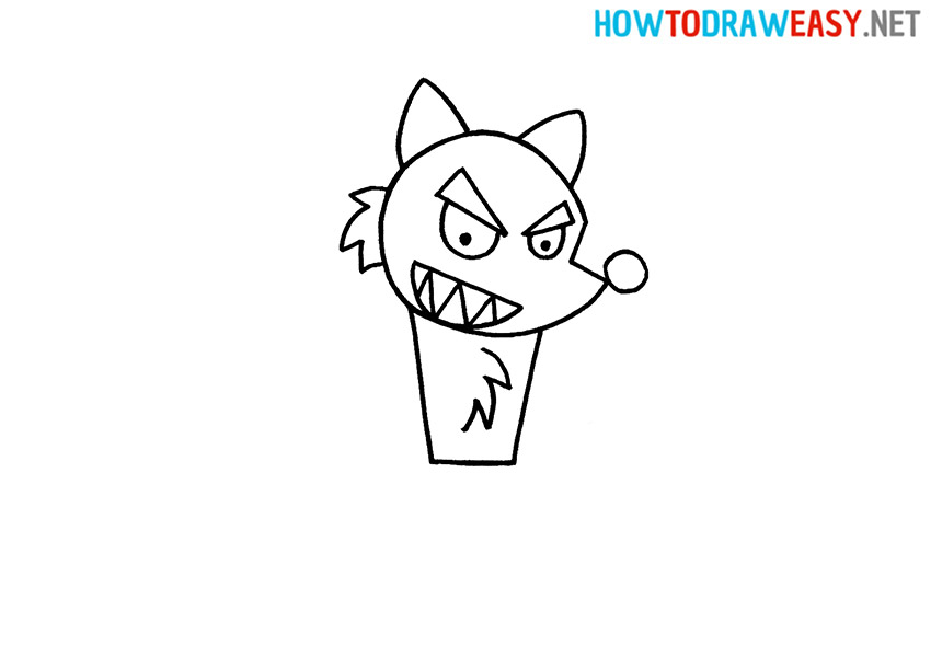 How to Draw a Cute Werewolf