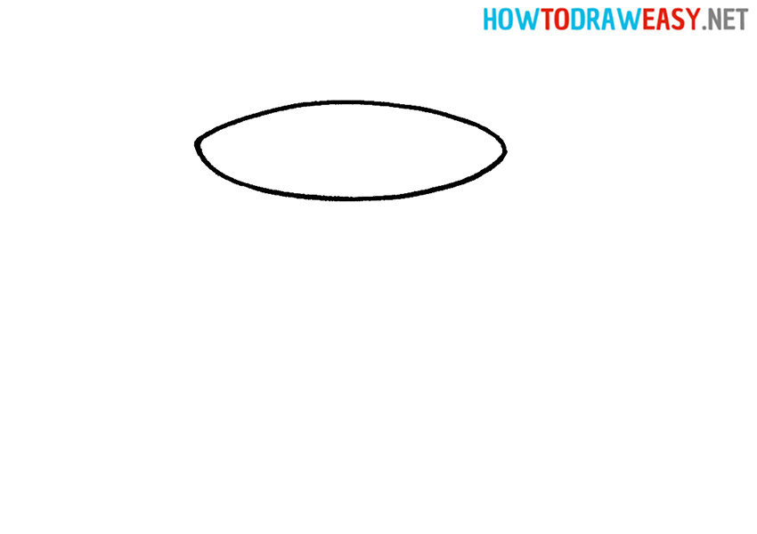 How to Draw a Drum Step 1