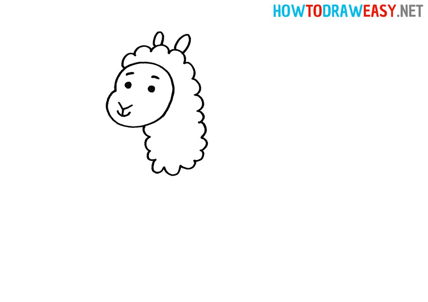 How to Draw a Llama Head