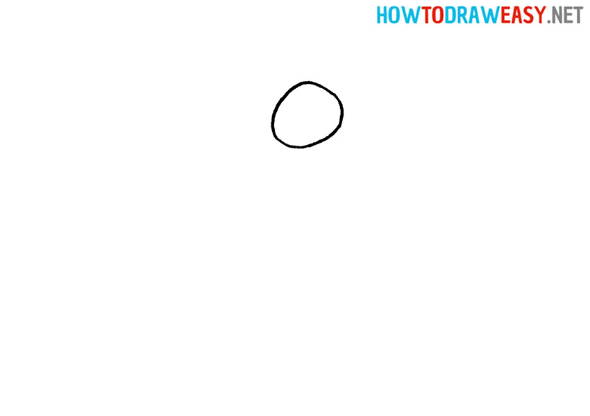 How to Draw a Pancakes Step 1