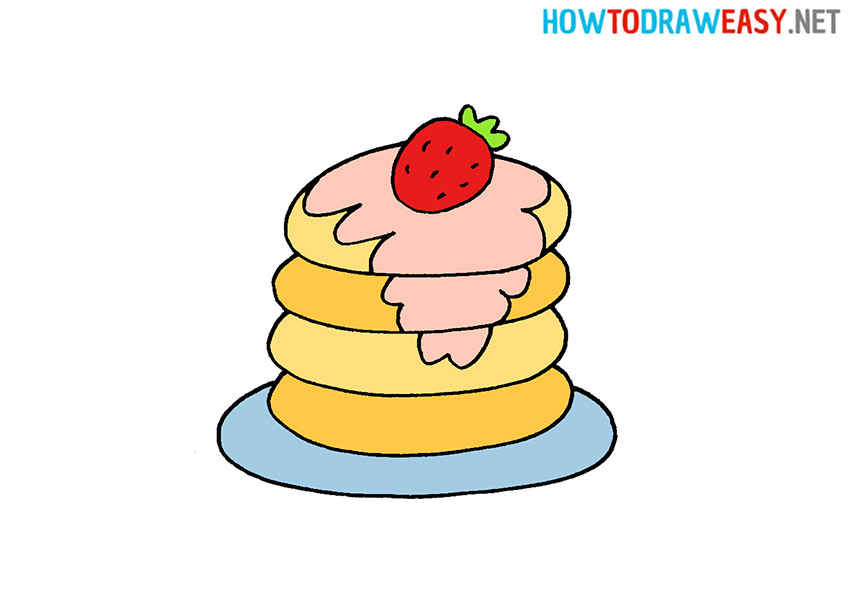 How to Draw a Pancakes