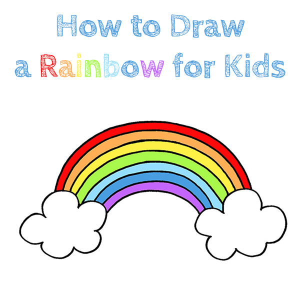 How to Draw a Rainbow for Kids
