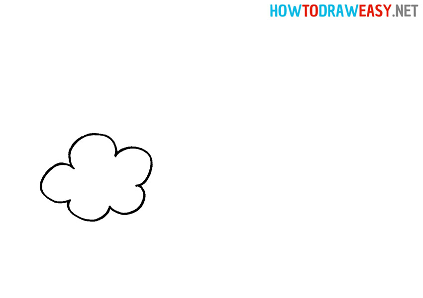 How to Draw a Rainbow Step 1