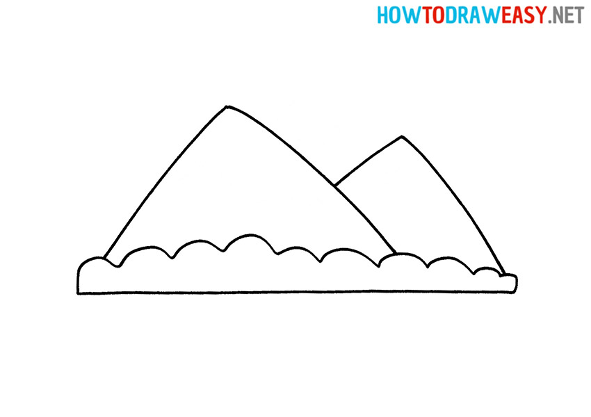 How to Draw a Simple Mountains
