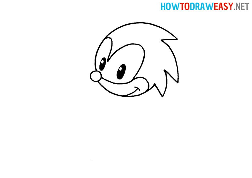 How to Draw a Simple Sonic