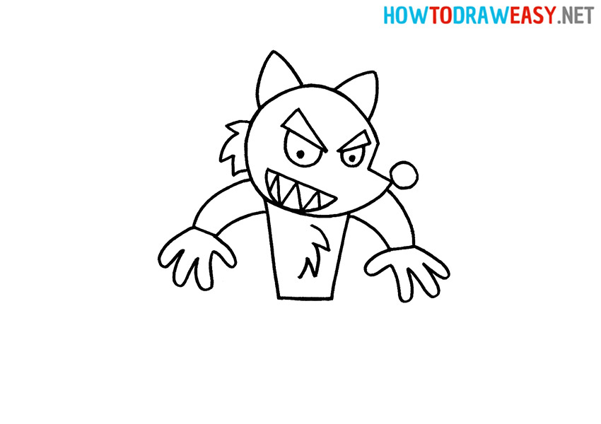 How to Draw a Simple Werewolf