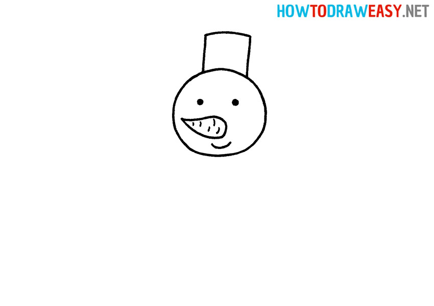 How to Draw a Snowman Head