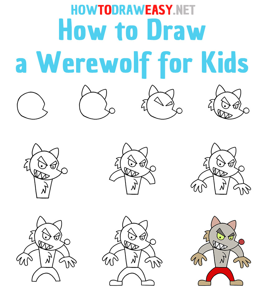 How To Draw Werewolves Step By - Crazyscreen21