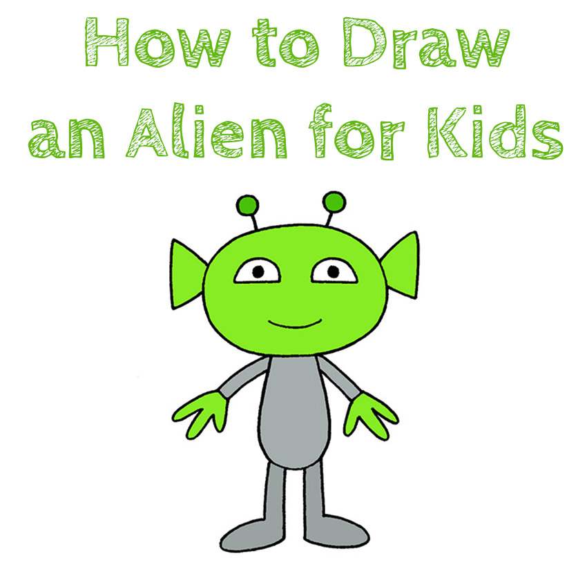 How to Draw an Alien for Kids