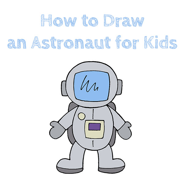 How to Draw an Astronaut for Kids