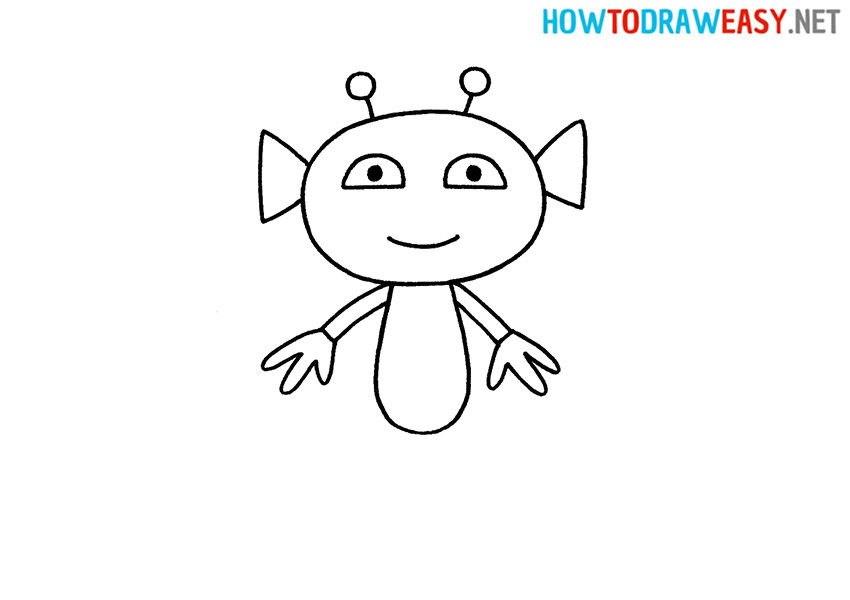 How to Draw an Easy Alien