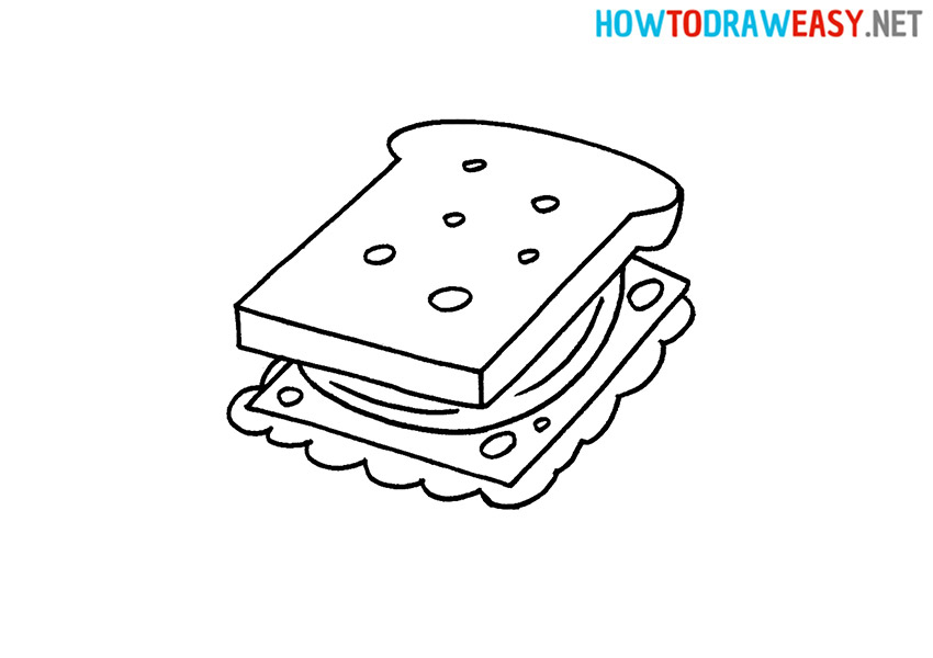 How to Draw an Easy Sandwich