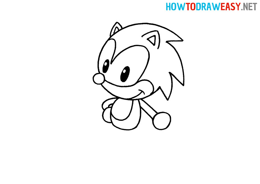 How to Draw an Easy Sonic
