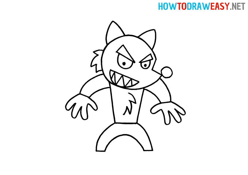 How to Draw an Easy Werewolf