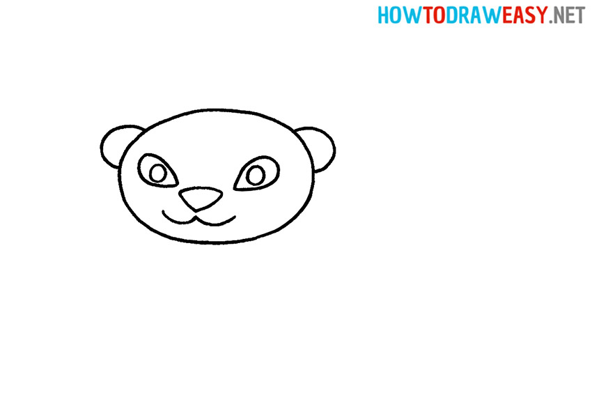 How to Draw an Otter Head