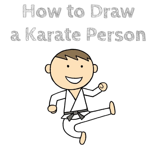 How to Draw a Karate Person
