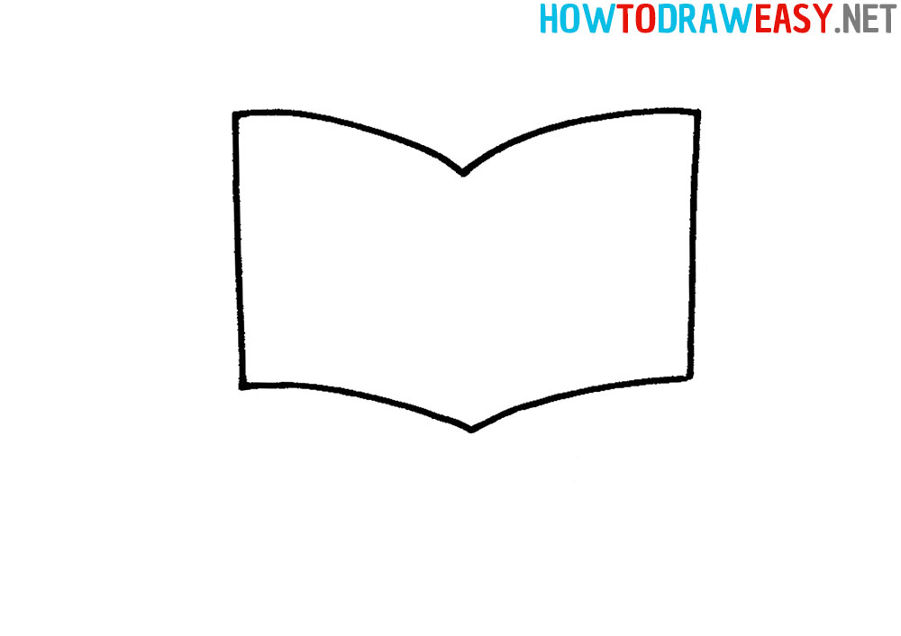 Step by Step Book Drawing Tutorial