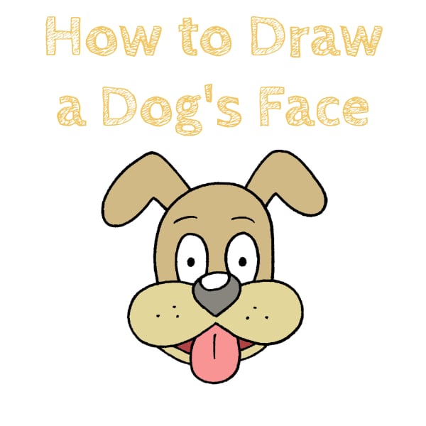 How to Draw a Dog’s Face for Kids