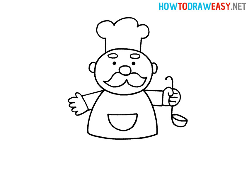 Easy Chef Drawing Tutorial