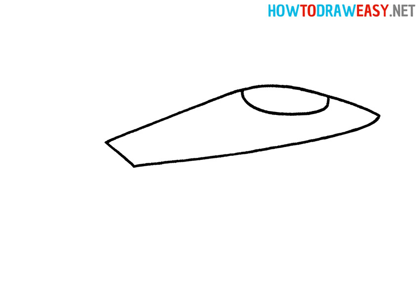 Easy Drawin Fighter Jet