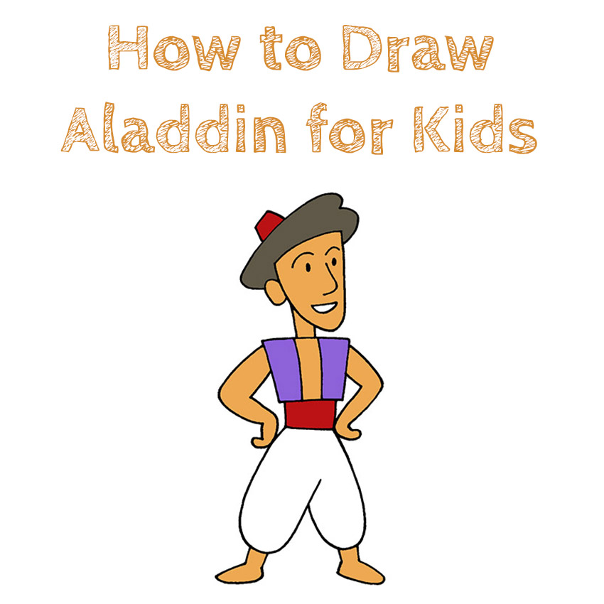 How to Draw Aladdin for Kids