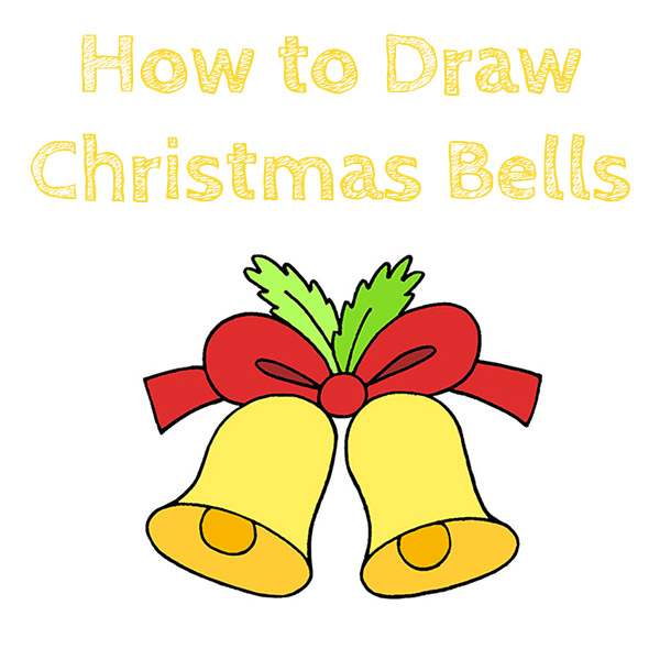 How to Draw Christmas Bells for Kids