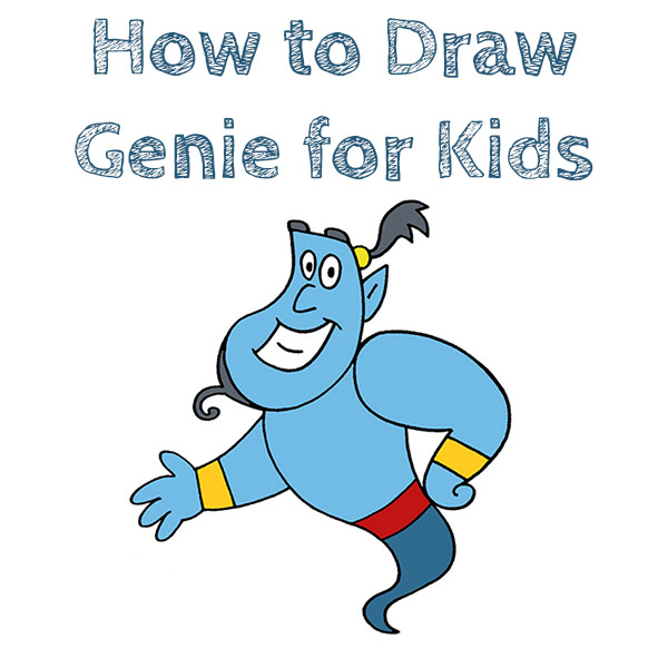 How to Draw Genie for Kids