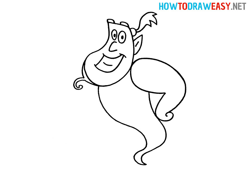 How to Draw Genie from Disney