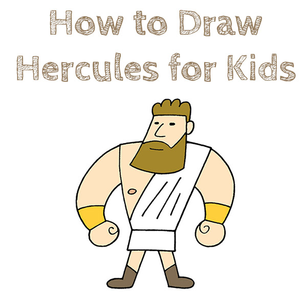 How to Draw Hercules for Kids