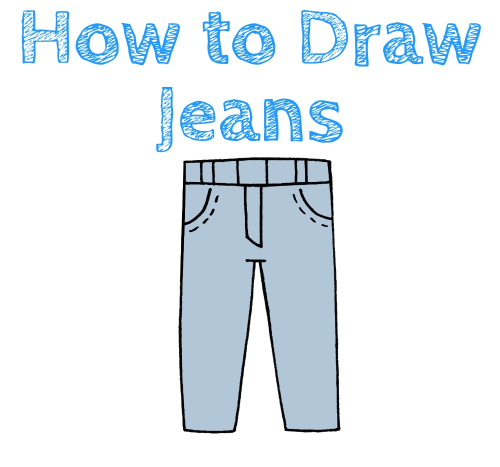 How to Draw Jeans for Kids Draw for Kids