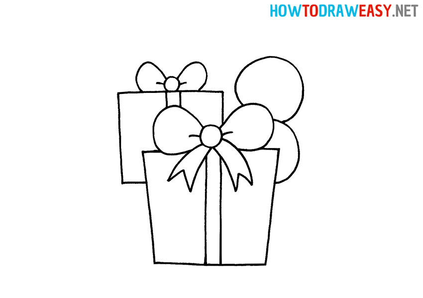 How to Draw Simple Christmas Presents