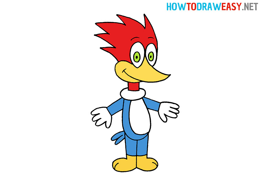 How to Draw Woody Woodpecker