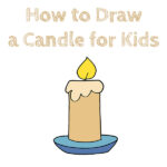 How to Draw a Candle for Kids