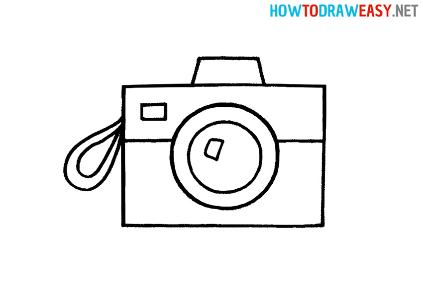 How to Draw a Cartoon Camera