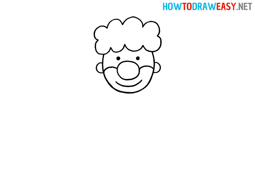 How to Draw a Clown Face