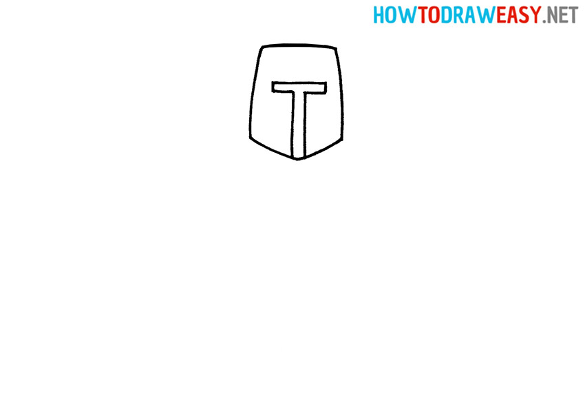 How to Draw a Crusader Head