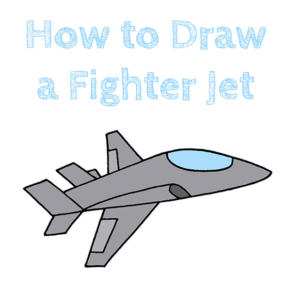 How to Draw a Fighter Jet for Kids
