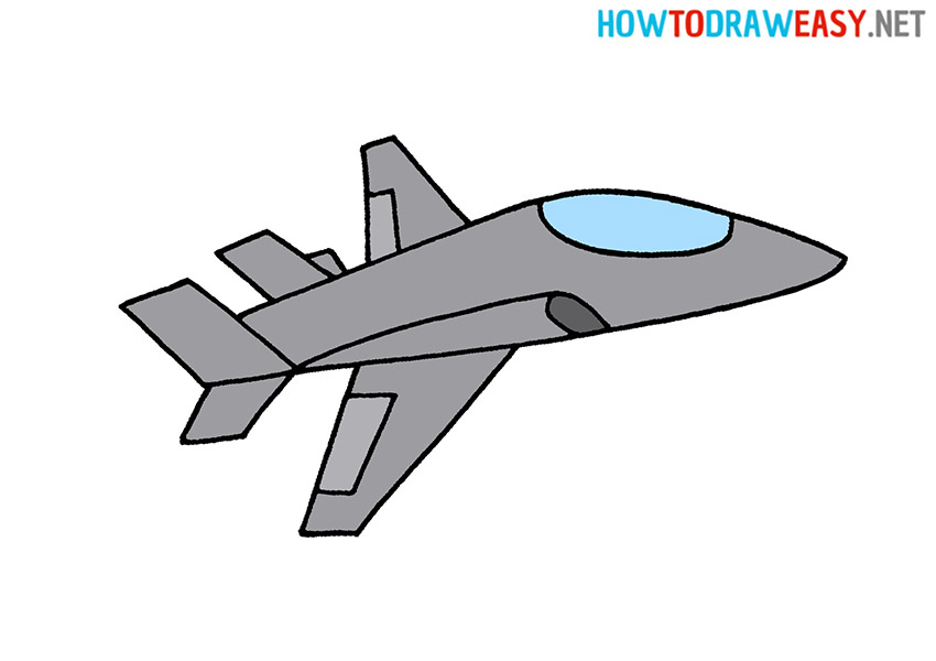How to Draw a Fighter Jet