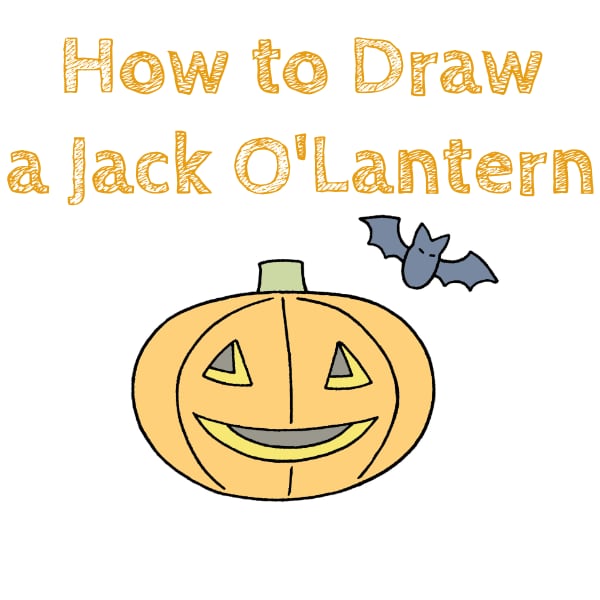 How to Draw a Jack O’lantern for Kids
