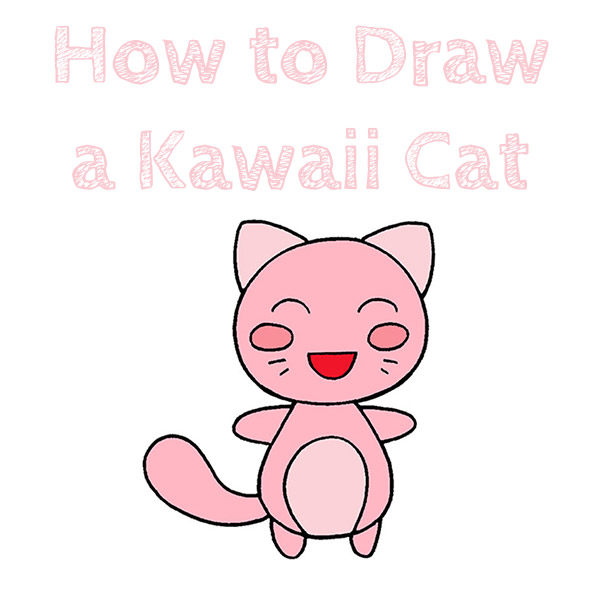 How to Draw a Kawaii Cat for Kids