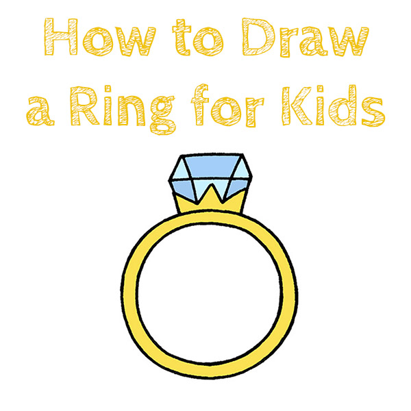 How to Draw a Ring for Kids
