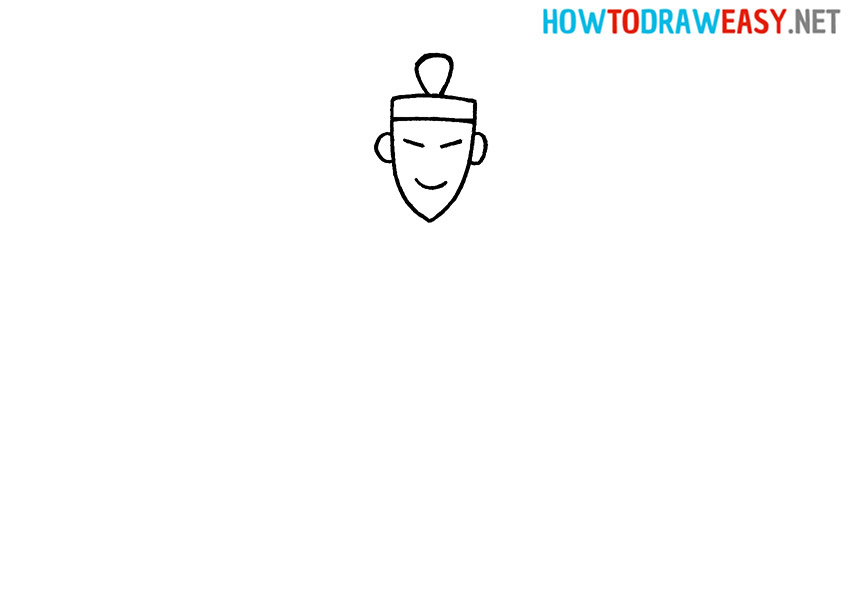 How to Draw a Samurai Face